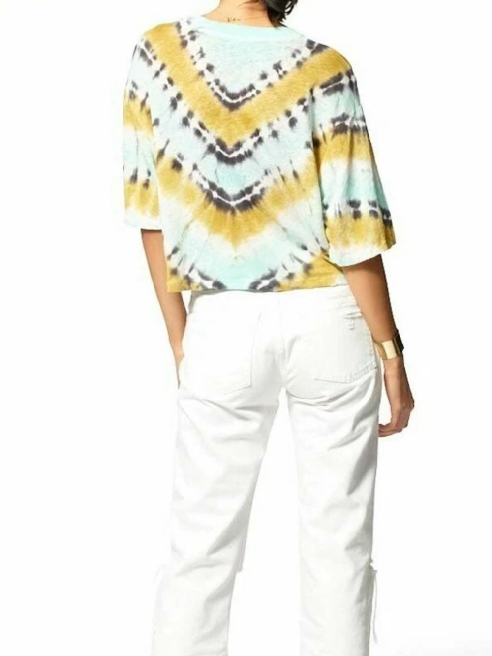 Young, Fabulous, and Broke Carla Cropped Tie Dye Tee - Picture 6 of 7
